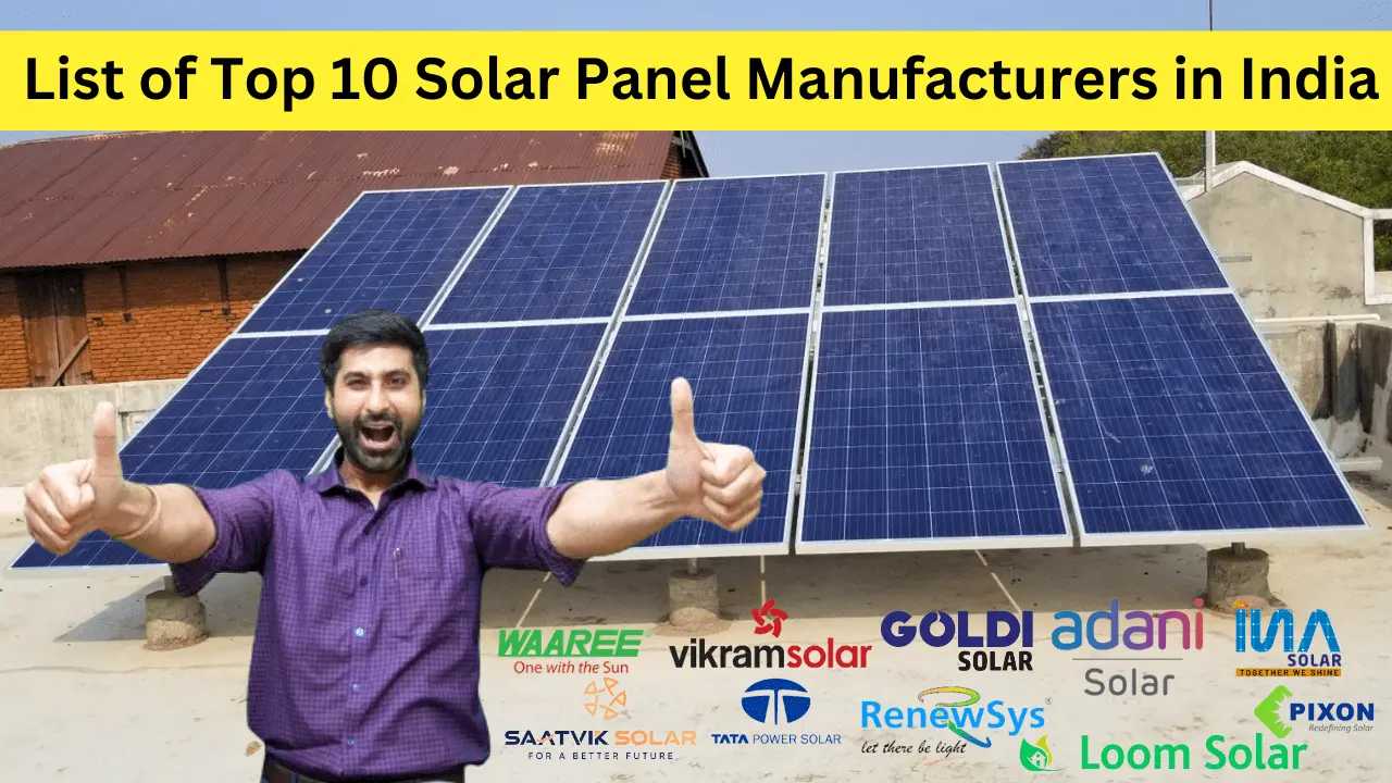 List of Top 10 Solar Panel Manufacturers in India