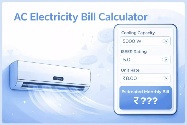 AC Electricity Bill Calculator